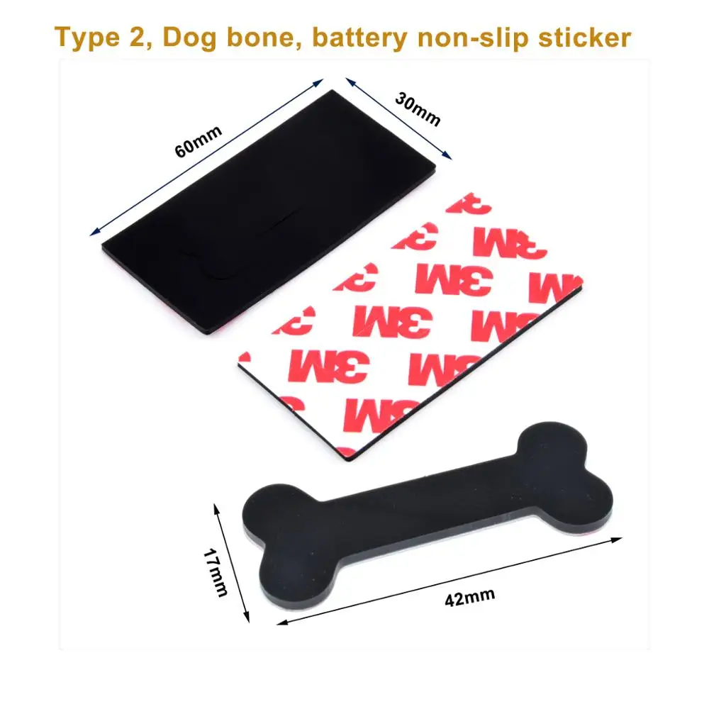 배터리 실리콘 미끄럼 방지 패드, RC 멀티로터 FPV 레이싱 드론용 배터리 스티커, 10 개입