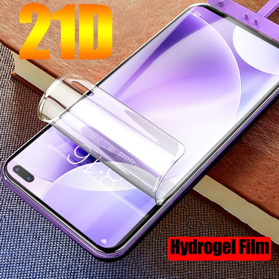 21D защита для экрана Гидрогелевая пленка Xiaomi Mi 10 Note Pro CC9e 9 Lite защитная Redmi 9S 8 не