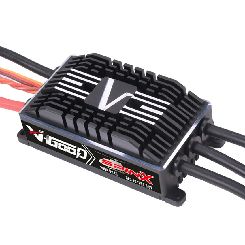 

V-Good Spinx 200A 6-14S high voltage ESC helicopter fixed wing governor with fixed speed function 700 helicopter fixed wing part