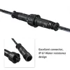 Thrisdar 5PCS 1M Extension Cord Extension Cable For Underground Floor Light IP67 Male and Female Connectors for Decking Light 3
