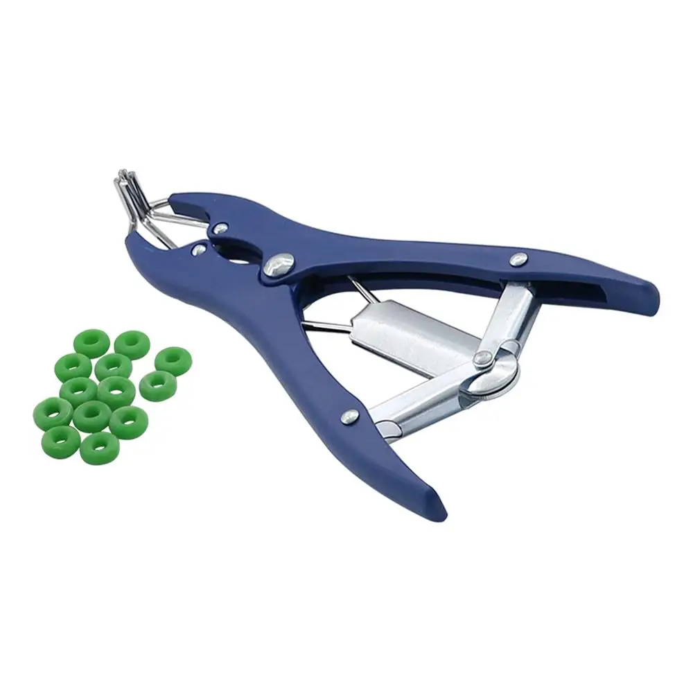 

Tail Castration Forceps With High elastic tendon rubber Castration Rings Pig Piglet Cutting Tail Docking Clamp Farm Animal Tool