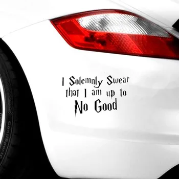 

Creative Car Sticker I Solemnly Swear That I Am Up To No Good Car-styling Reflective Stickers Vinyl Decal Car Decoration