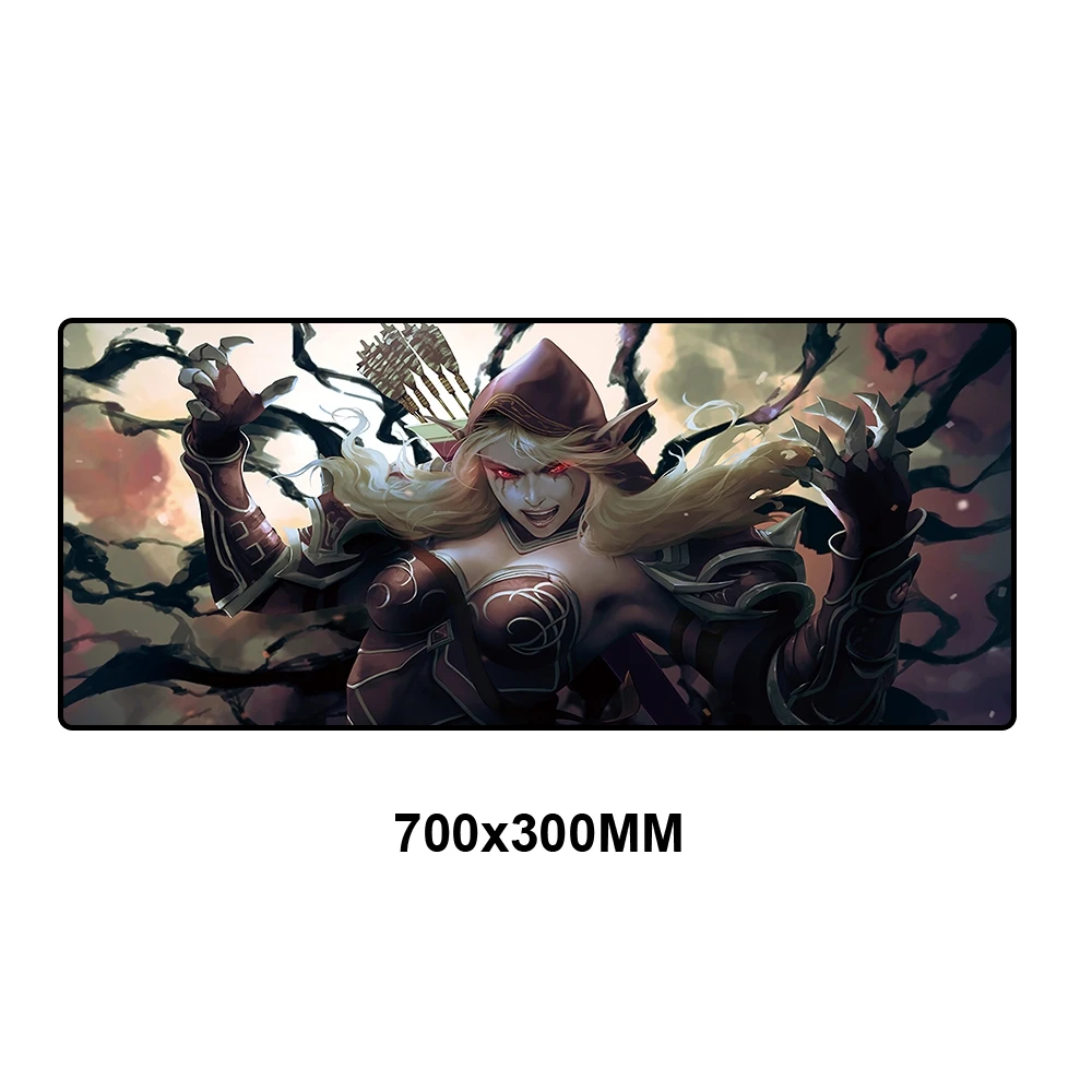MSSJ-RW019-- 70X30 см Sylvanas WOW игровой коврик для мыши большой XL модный коврик для мыши World of Warcraft коврик для мыши для геймера ноутбука резиновый коврик для ноутбука - Цвет: MSSJ-RW019--