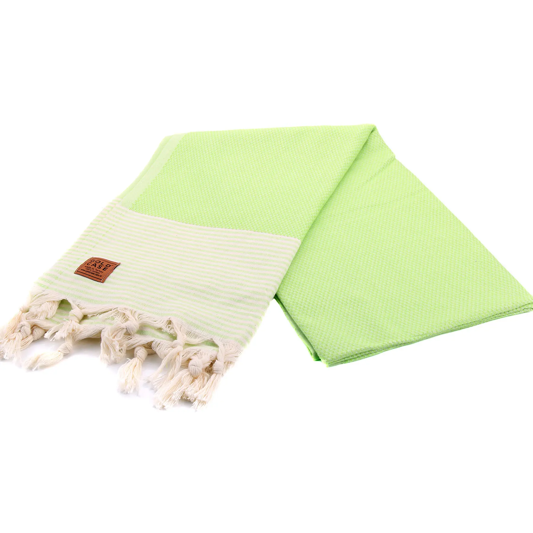 

Gold Case Exclusive Group 100% Cotton Multi-Purpose Peshtemal Towel for Bath Hammam Beach 100 x 180 cm - Ephesos Green