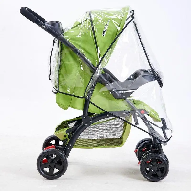 Universal Baby Stroller Zipper Rain Cover Rainproof Winter Windshield Cover Warm Car Stroller Umbrella Windshield Raincoat baby stroller accessories girly