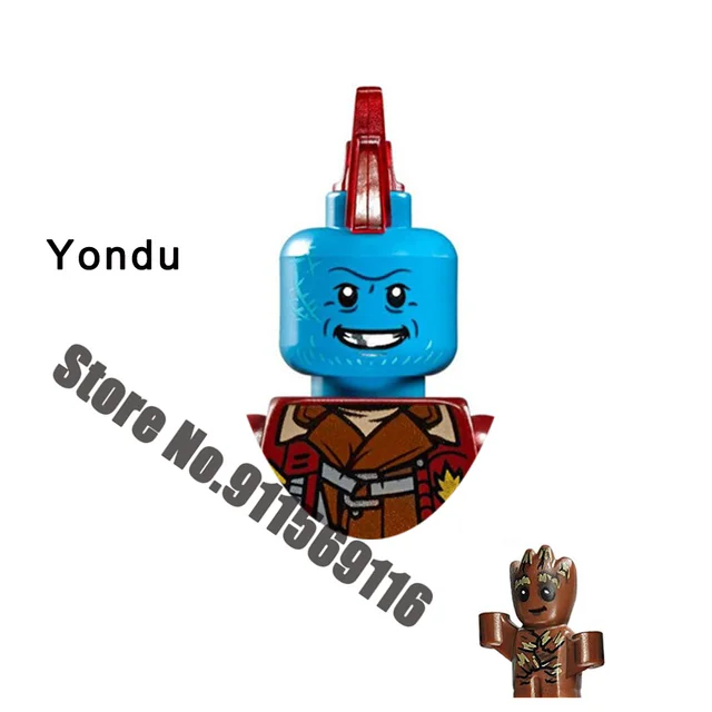 Superhero Building blocks Loki Sylvie Iron Man Spiderman Hulk Thor Captain America Venom Groot Thanos Vision Falcon Deadpool Toy A-PG161