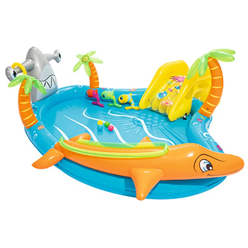 Kids Inflatable Swimming Pool Cartoon Baby Swimming Pool Large Paddling for Children Outdoor Above Ground
