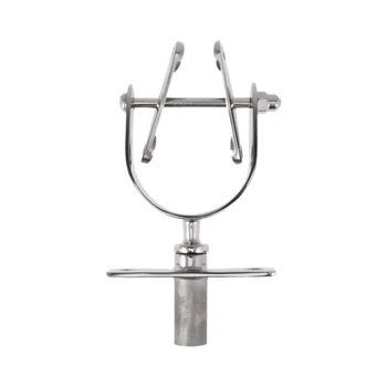 

Marine Boat Rowlock Oar Lock Horns with Socket For Lifeboat Water Raft Boat Yacht 2 inch Oars 316 Stainless Steel