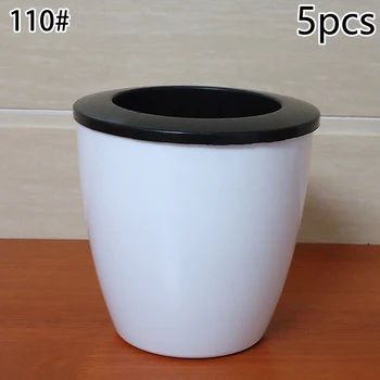 

5PCS/set Resin Self-watering Plant Flower Pot Home Furnishing Resin Hydroponic Potted Garden Decor Flowerpot