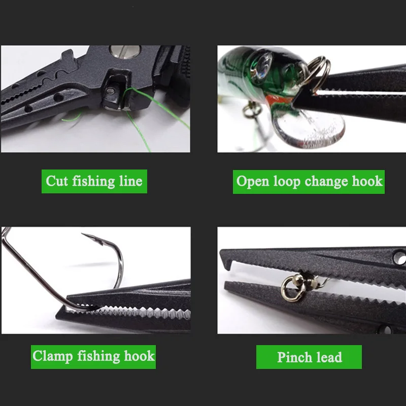 Stainless Steel Fishing Pliers Multifunction Carbide Braid Fishing