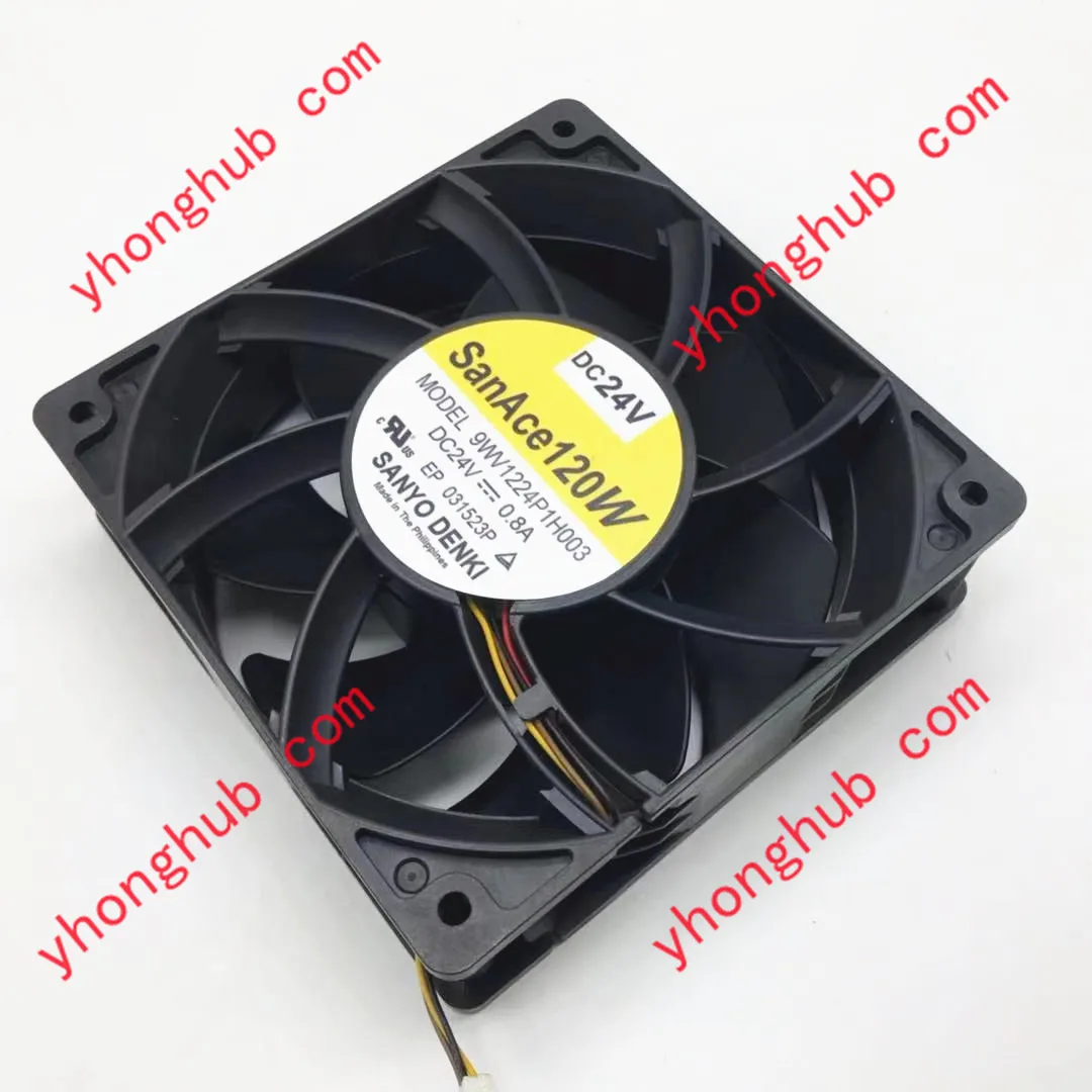 Refrigeração do Servidor de Fios da C.c. 24v 0.8a 120x120x38 mm de Sanyo Denki 9wv1224p1h003 fã de
