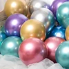 20pcs Metallic Gold Silver Green Purple Ballon Wedding Happy Birthday Latex Balloons Metal Chrome Balloon Air Helium Baloon ► Photo 3/6