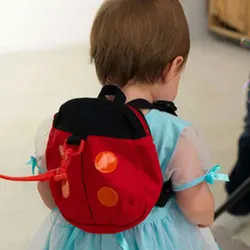 Sac à dos Anti perte pour bébé, mignon, coccinelle rouge, pour tout petit, avec sangle, sécurité lors de la marche 