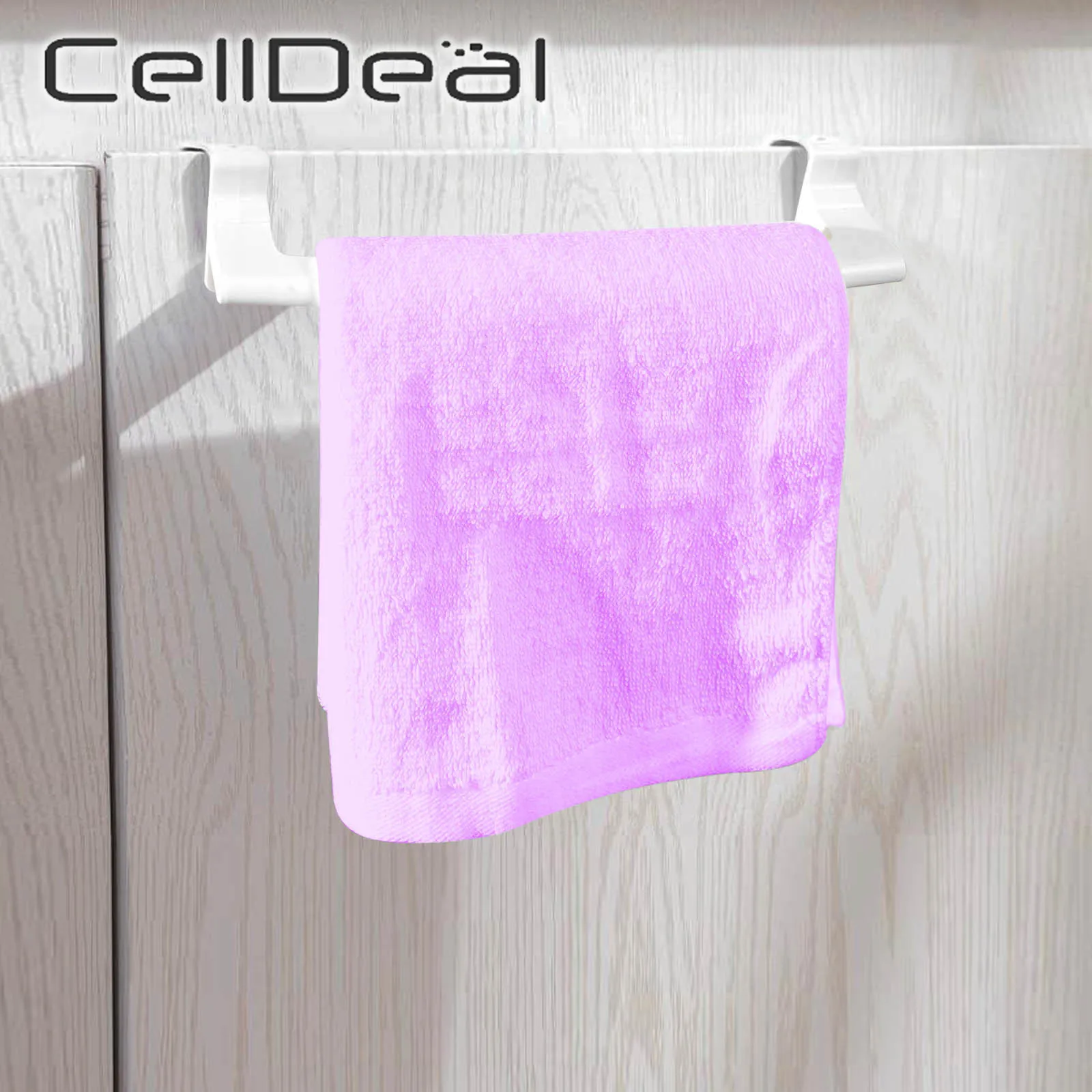 Rail-Organizer Hanger Shelf Towel-Rack Sponge-Holder Cabinet Cupboard Over-Door Bathroom