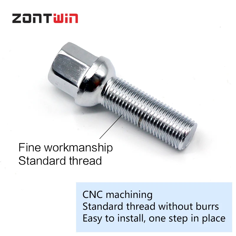 Car Alloy Wheel Nut Bolts Screw 5pcs for BMW Benz VW Golf 5/6/7 CC