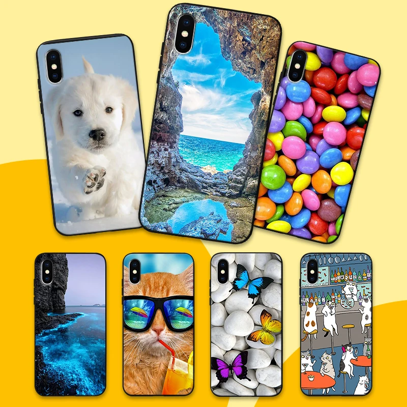 Чехол для Телефона iphone X XR XS MAX Ультратонкий чехол из ТПУ iPhone 5 6 6S 7 8 Plus мягкий гель