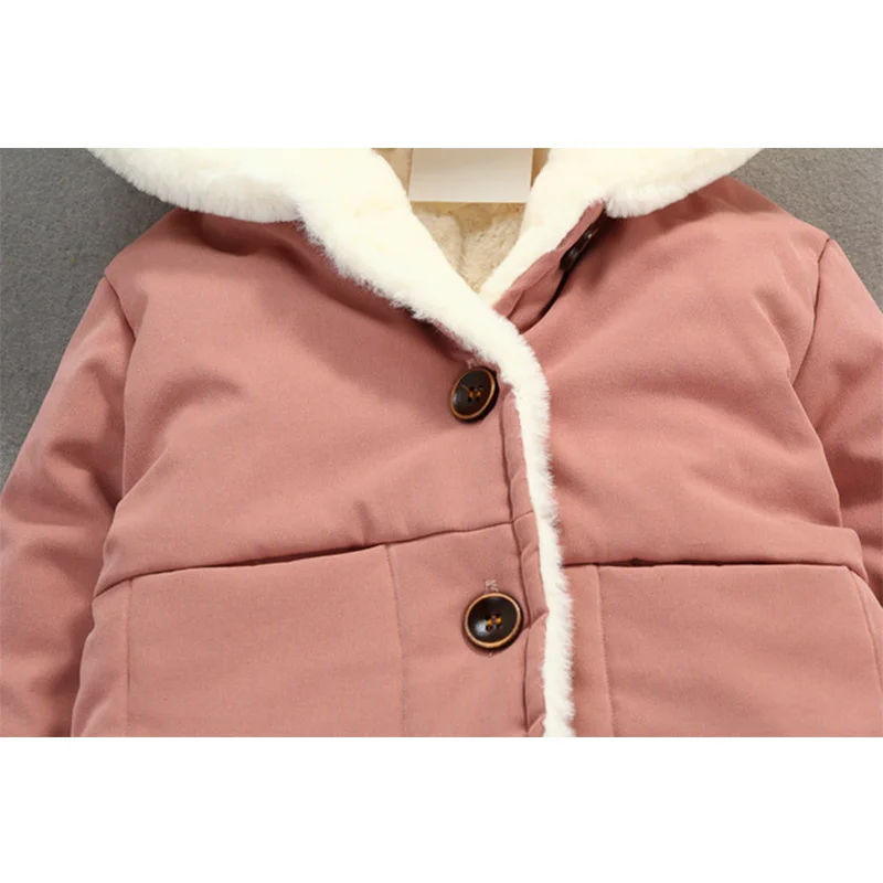 Cold Winter Baby Boys Jackets for Infants Thick Coats Girls Warm Hooded Velvet Jackets Children Outerwear 0-4 Y Toddler Snowsuit
