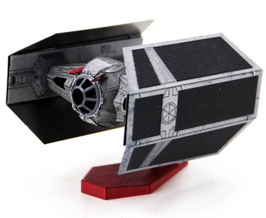 10 Звездные войны X-wing Tie Fighter 3D головоломка Металлическая Модель Строительный кирпич набор 3D из нержавеющей стали Звездная война Сборная модель для детей и взрослых - Цвет: 10