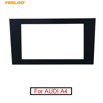

FEELDO Car 2DIN Radio Stereo Fascia Trim Panel Frame Installation Mount Adapter Kit For AUDI A4(B7)2005-2008/SEAT Exeo 2009+