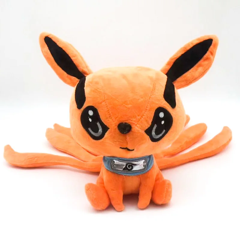 

Japan Anime Naruto Uzumaki Kurama Kyuubi Nine-Tail Fox Animal Doll Soft Plush Tailed Beast Toy for Children 25cm