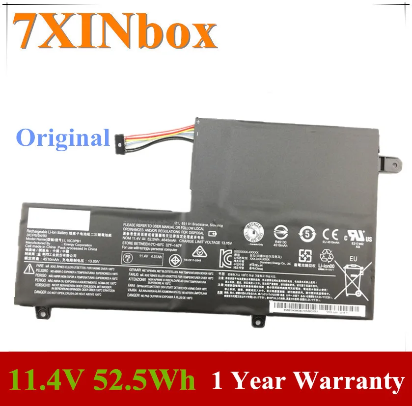 Аккумулятор 7XINbox L15C3PB1 для ноутбука Lenovo Ideapad Flex 4 11 1470 1480 YOGA 1580 510 в | Компьютеры и