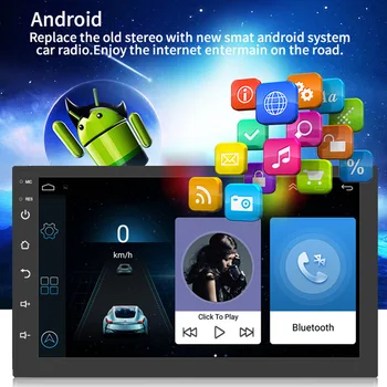 

Android 8.1 GPS Navigation Car Stereo Radio Double Din 7 Inch Multimedia Bluetooth WiFi Navigator M8617