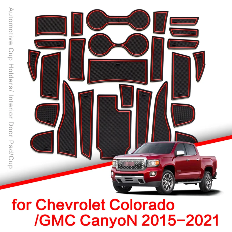 ZUNDUO нескользящий коврик для ворот и чашки Chevrolet Колорадо Каньон 2015 - 2021