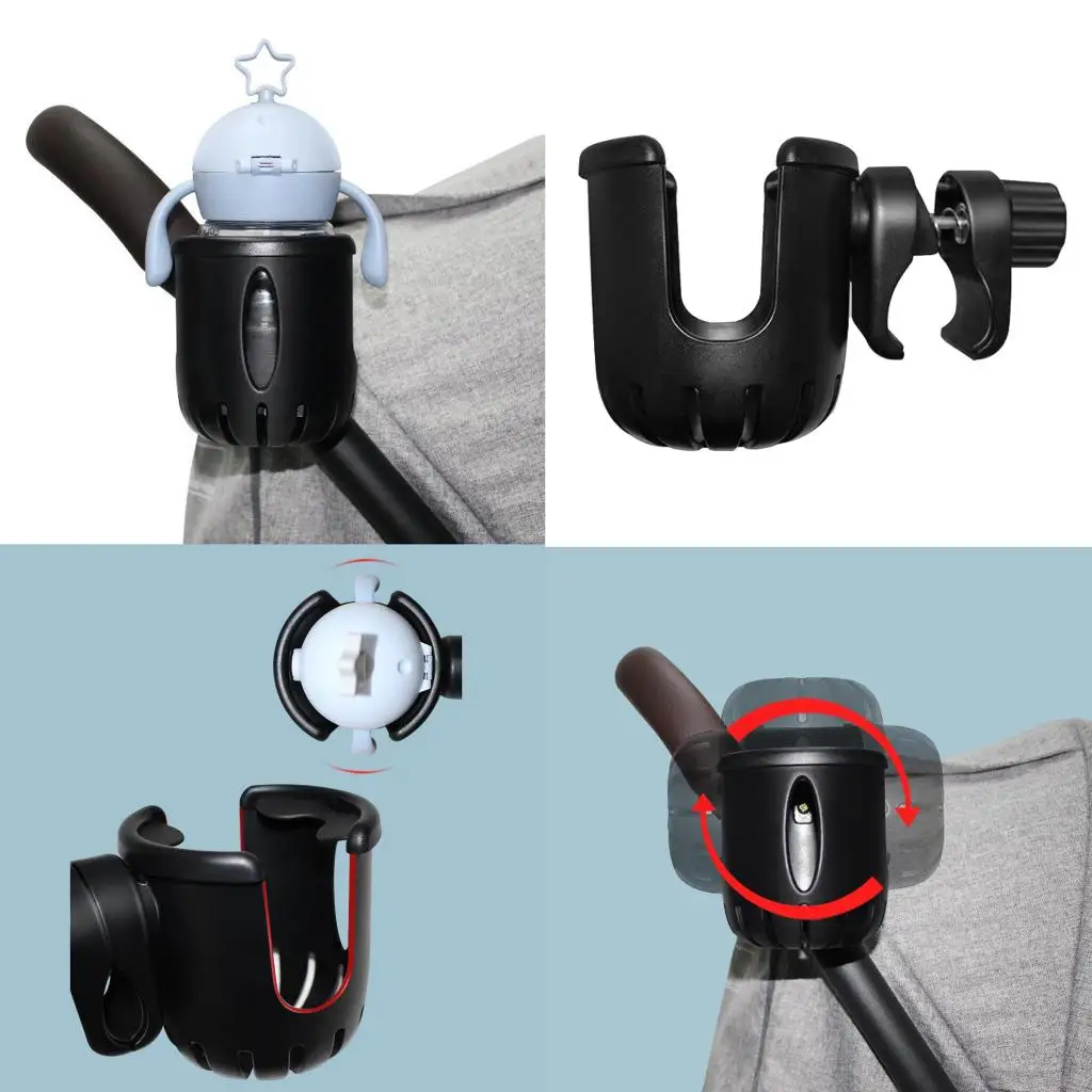 Baby Stroller Cup Holder Baby Stroller Supplies for Milk Drink Water Bottles Rack Bicycle Bike Bottle Holder