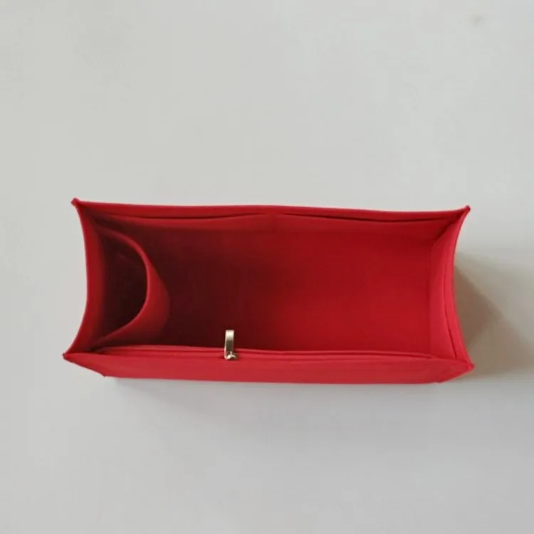 Для Kelly2528/32 сумка для макияжа сумка для организации на молнии вставка основа формирователь Войлок туалетных принадлежностей Сумки для хранения дорожная косметичка для девочек - Цвет: red 28