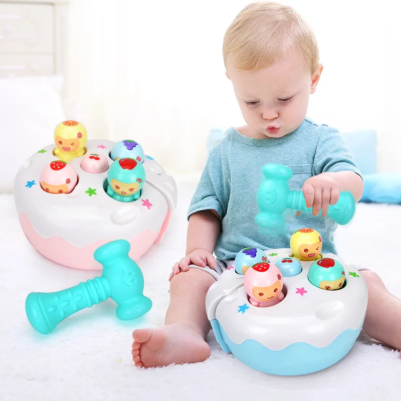 

Multifunctional Infant Educational Early Education Percussion Music Light Toy Fun Fruit Cake