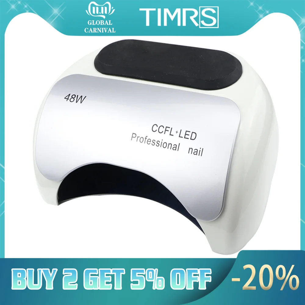 Vente 48W CCFL lampe à LED pour manucure ongles sèche ongles lampe lampe à glace hybride Gel durcissement UV lumière pour Gel ongles régulier vernis sèche