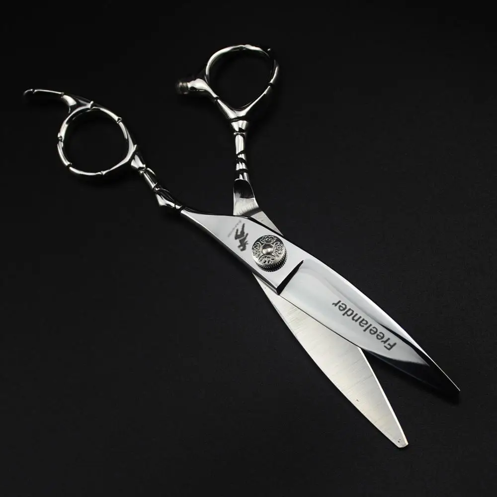 6 дюймов Willow blade Парикмахерские ножницы 440C Нескользящая ручка Парикмахерские ножницы для резки ножницы, ножницы для волос профессиональные ножницы