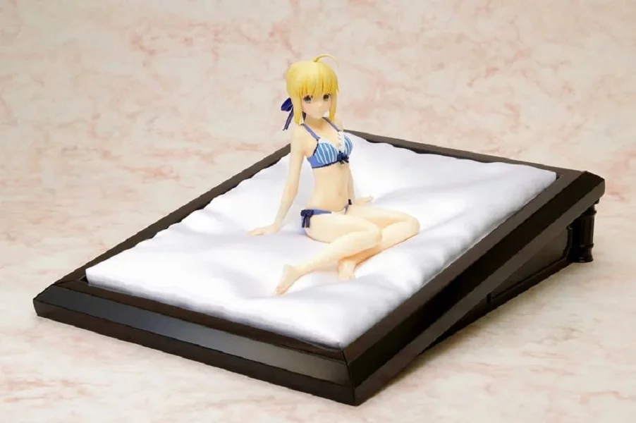Аниме Фигурка Fate/stay Night Saber Lily Extra Bule купальник бикини Ver ПВХ 15 см коллекция моделей