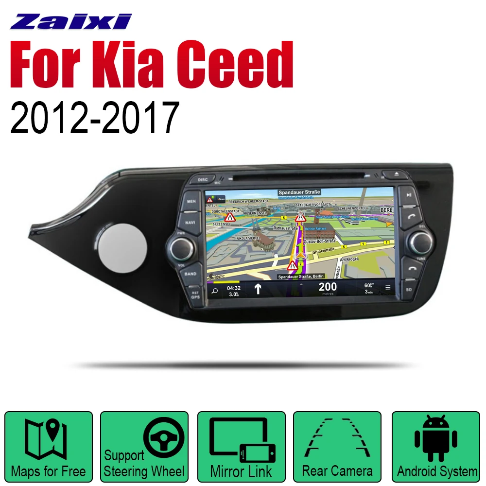 Автомагнитола на Android стерео DVD GPS навигация для Kia Ceed 2012 2013 2014 2015 2016 2017 LHD Wi Fi
