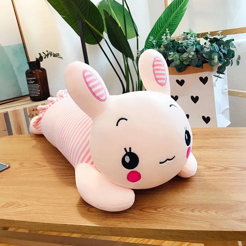 60-120 см Kawaii куклы, мягкие животные и плюшевые игрушки для девочек, детские игрушки для мальчиков, плюшевая подушка, кролик, мягкие животные, мягкая игрушка, кукла - Color: Pink