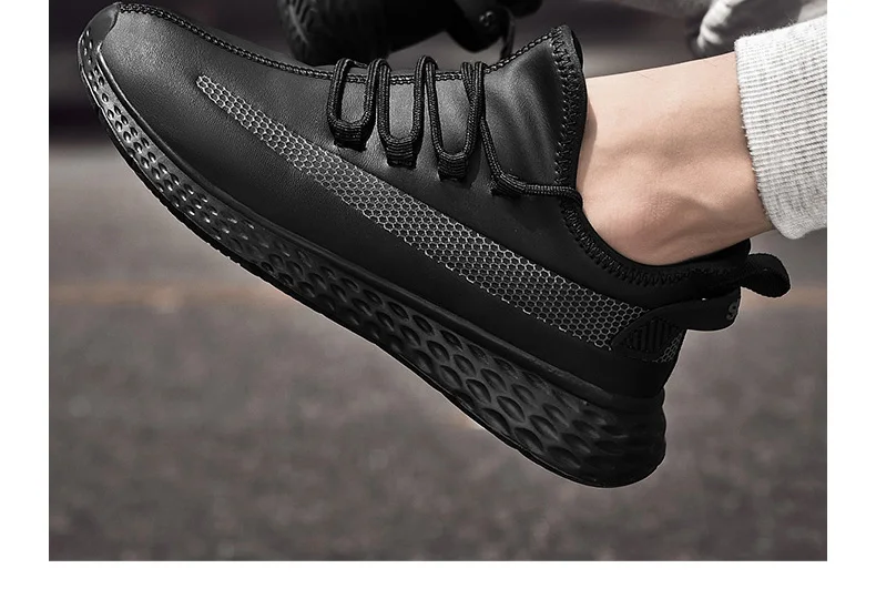 Мужская обувь для бега, кожаные кроссовки, мужские спортивные баскетбольные кроссовки, большие размеры, дешевые кроссовки, дышащая Спортивная обувь на шнуровке для мужчин