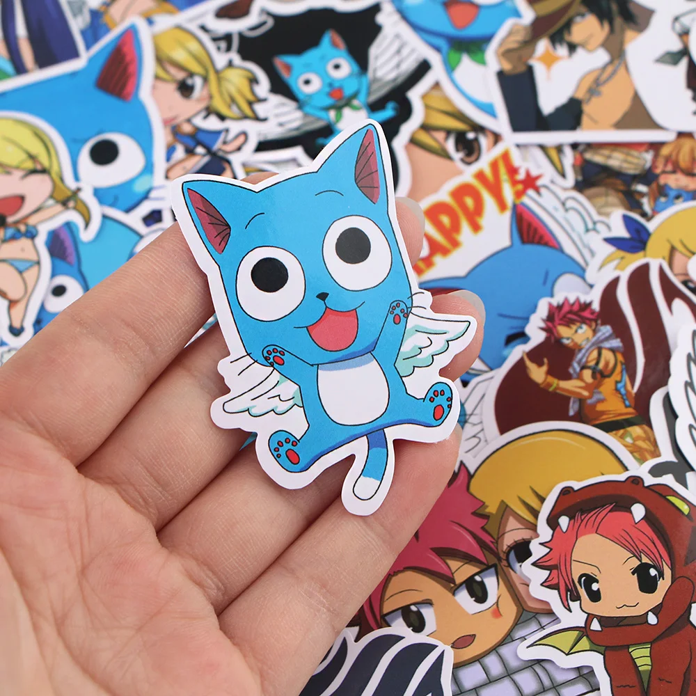 A3913 Patchfan 37 шт. аниме Kawaii Fairy Tail стикеры сделай сам велосипед Путешествия Чемодан