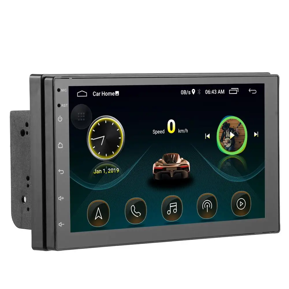 Автомобильное радио 7 дюймов 2 Din Bluetooth HD 1024x600 Mp5 плеер универсальный автомобильный