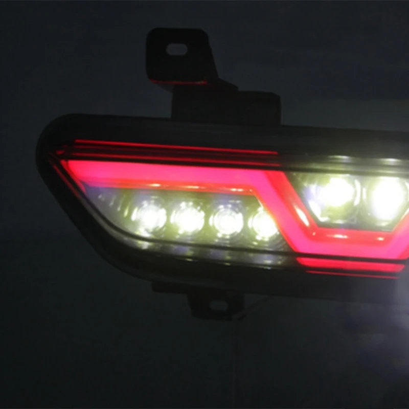 Для Ford Mustang Автомобильный светодиодный задний светильник, задняя противотуманная лампа фонарь заднего хода, тормозной светильник, отражатель Предупреждение льная лампа