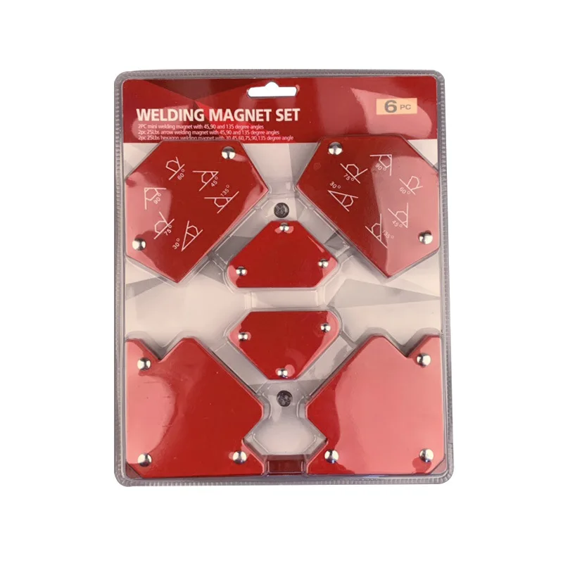 Billig 6PCS Löten Locator Magnetische Magnet Ecke Pfeile Schweißer Schweißen Halter Werkzeug