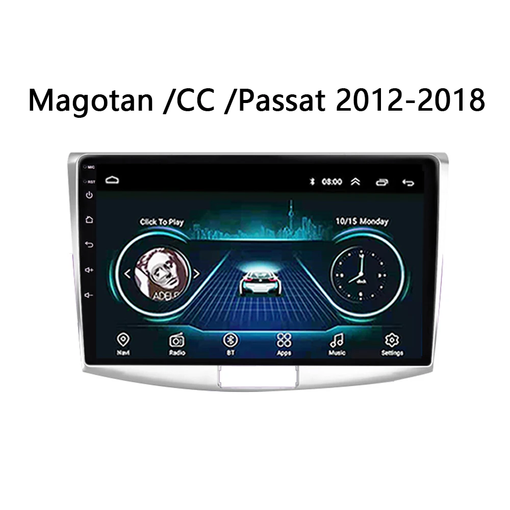 Автомагнитола для Volkswagen magotan CC passat 7 B7 2012 2018 Android 10 дюймов мультимедийная система GPS