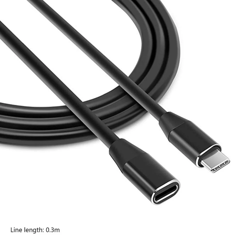 USB 3.1 Type C Male to USB 3.0 Type A Male Fast Sync Data Charge Cable 3.3 Feet