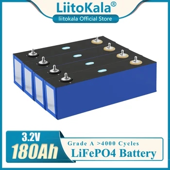 LiitoKala-Paquete de batería Lifepo4, 3,2 V, 180Ah, 3C, alta corriente, gran capacidad, celdas de coche, bricolaje, 12V, 24V, almacenamiento de energía Solar, RV, coche de golf 1