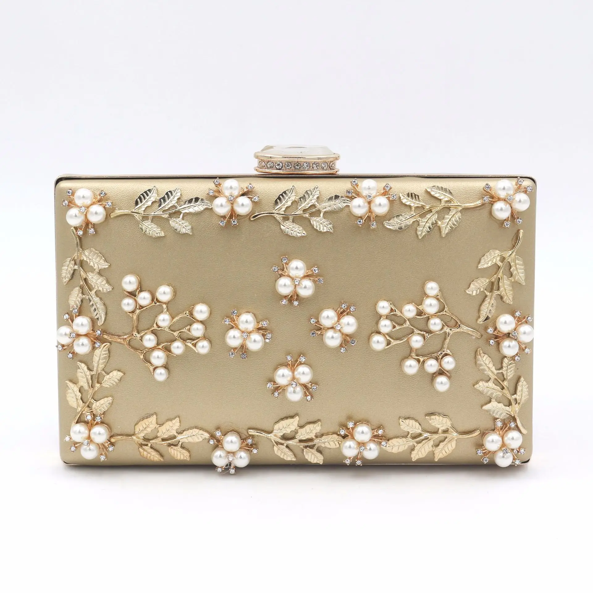 

Retro Evening Bag Pu Party Beaded Flower Evening Bag Boutique Clutch Bag Women's