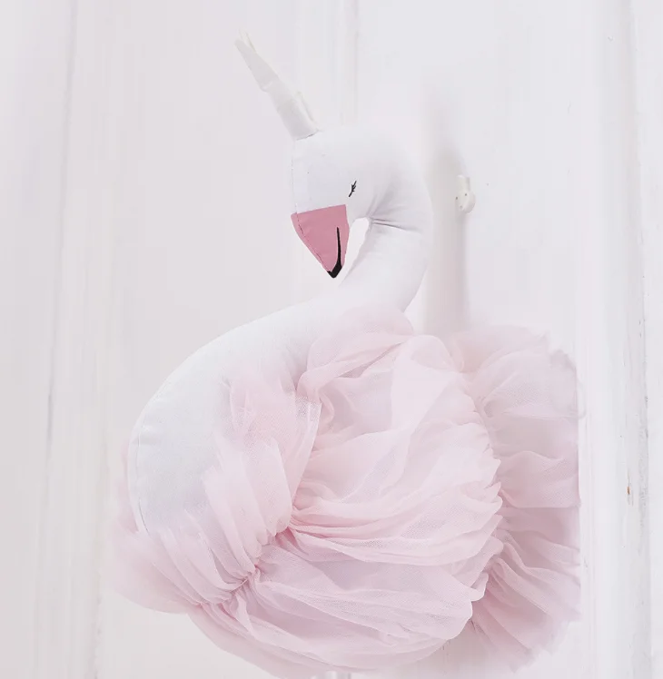 Swan 1 pcs Спящие игрушки милая Корона Лебедь Шап детская подушка детская комната украшение дети животные куклы фотографии реквизит 35x35 см - Цвет: Swan 1 pcs