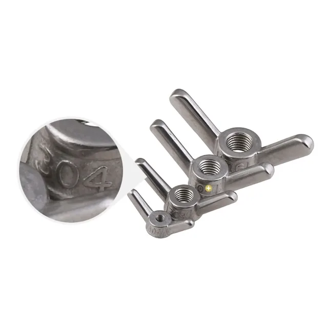 Quick Fastening Hardware OCR 100PCS Stainless Steel Wing Nuts ...