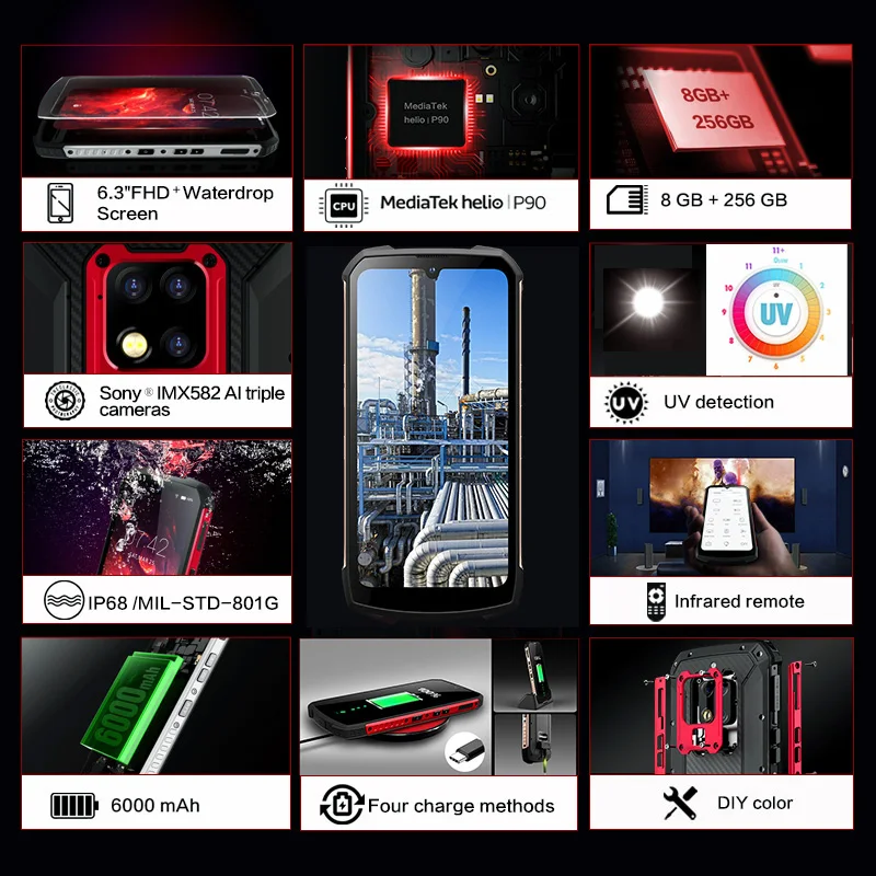 Free 365 Days Replacement CONQUEST S16 Shockproof Waterproof Rugged Smartphone Android Mobile Phones Smart Phone Mobile Phones