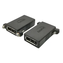 Dp para dp displayport fêmea à ferramenta fêmea do extensor do acoplador do conector do adaptador com painel do parafuso