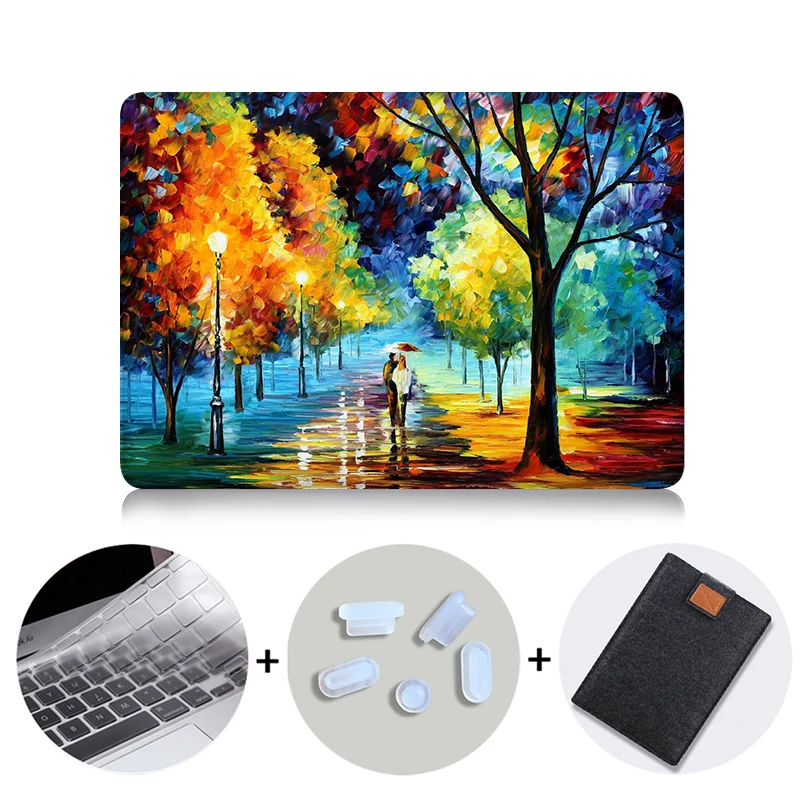 MB18 Природа Масляной Живописи Прозрачный Кристалл Для Apple Mac Macbook Pro 15 Крышка случая Macbook Pro 13 15 Дюймов С Retina Display A1502 - Цвет: MB18