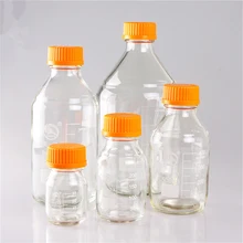 Набор бутылок для реагентов Boro 3,3 лабораторная стеклянная посуда из боросиликатного стекла медиа/реагент стиль с заливным кольцом Автоклавный, GL 45 Ora